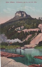 CARTOLINA  SACHS. SVIZZERA LILIENSTEIN 419 m. VON DER ELBE VACANZA NON VIAGGIATA