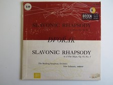 Dvořák  Slavonic Rhapsody In G Minor Op 45 No 2 / A Flat Major Op 45 No 3 LP 10"