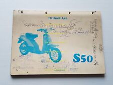 Benelli S 50 Scooter 1983 catalogo ricambi originale spare parts list