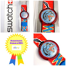 Swatch Pop Nuovo Meeooow PWK156 1992 Vintage Orologio da polso Anni 90 NOS.