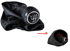 per VW Polo Classic 95-02 POMELLO DEL CAMBIO MANUALE CUFFIA 5 MARCE CROMATO