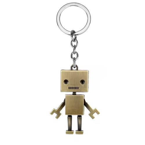 Metal robot keyring robotic - keyring,