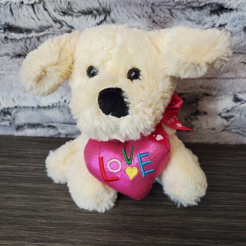 Peluche cane cucciolo beige