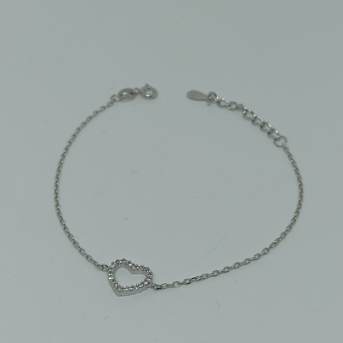 Bracciale argento 925 cuore - bracciale,