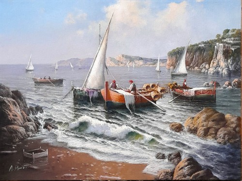 Damato paesaggio marino - damato, "paesaggio