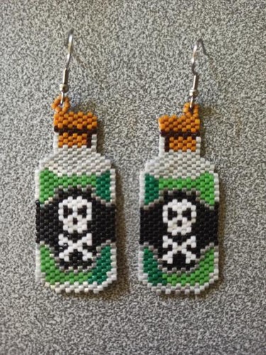 Orecchini halloween perline - orecchini,