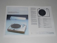 Brochure giradischi Luxman PD