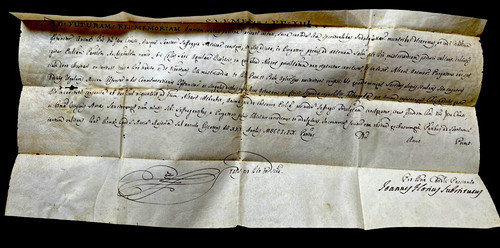 Pope clement xiii bull signed - pope,
