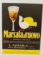 M114 ETICHETTA MARSALA ALL'UOVO L. AJMAR & C. NIZZA MONF. -  LABEL - ETIQUETTE