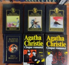 AGATHA CHRISTIE - 6 LIBRI - EDIZIONI CDE - 5 ROMANZI:  1931/1934 ---  1937/1939