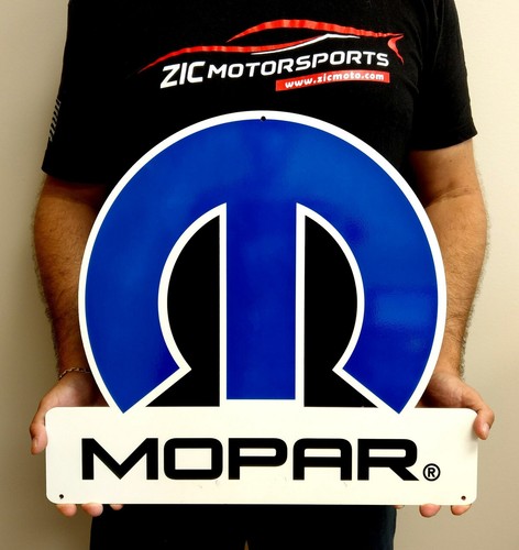 Insegna mopar blu omega - mopar,