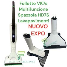 VORWERK FOLLETTO VK7S SENZA FILO COMPLETO HD7 LAVAPAVIMENTI MULTIFUNZIONE 1 BATT