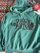 dsquared2 felpa uomo Verde L