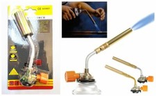 Torcia Bruciatore Gas Butano Cannello Accensione Saldatura Lanciafiamme 125