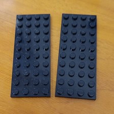 LEGO - 2 x 3030 piastra plate 4 x 10 nero