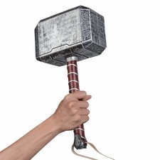 Halloween Hammer Cosplay Weapons, PU Battle Foam Axe Great for LARP Birthdays...