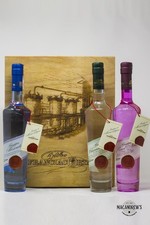 Confezione di Legno Grappa DISTILLERIE FRANCIACORTA - 3 Pezzi Diversi