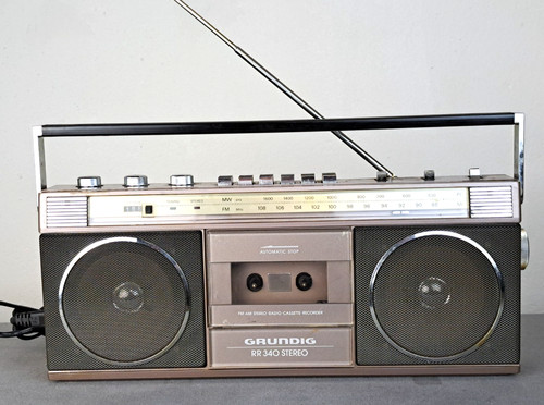Grundig 340 boombox radio - grundig,
