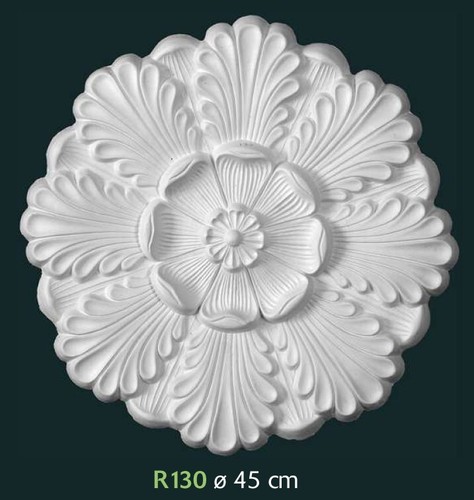 Rosone gesso bianco - rosone,