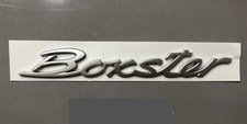 Scritta BOXSTER Colori Nero Lucido E Opaco. Grigio E Cromato