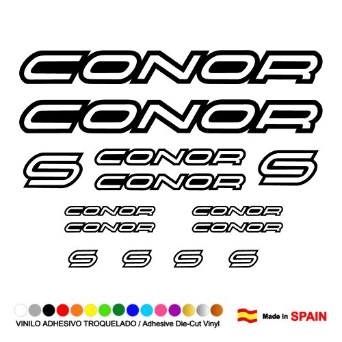 Pegatinas vinilo conor bici - 14,