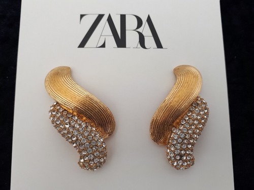 Zara earrings 4736 242 golden - zara,