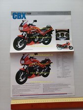 Honda CBX 750 F 1984 Prototipo depliant INGLESE originale printed in Japan