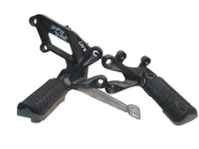 COPPIA PEDANE POGGIAPIEDE ANTERIORE KAWASAKI ZZR 1400 ABS 2007 2012