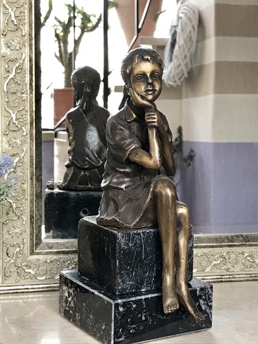 Statua bronzo vintage - statua, in