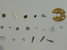 20 Ricambi Assortiti Heuer Hamilton Breitling Buren 11 12 15 Usate Vintage