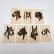 VTG Dog Art Post Cards by R