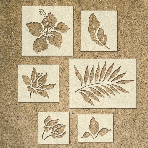 Modello stencil per fiori - di,