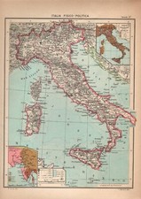 Carta geografica ITALIA FISICA