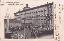 ROMA - Palazzo del Quirinale, Uscita del Corteo Reale, Cartolina (Cifrata?)