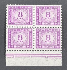 Italia 1956  Segnatasse 8 lire