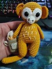 Pupazzo a uncinetto Scimmia amigurumi Fatto a Mano Handmade