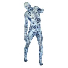 Costume vestito fantasia Halloween adulto aracnomania morphsuit scheletro ragno