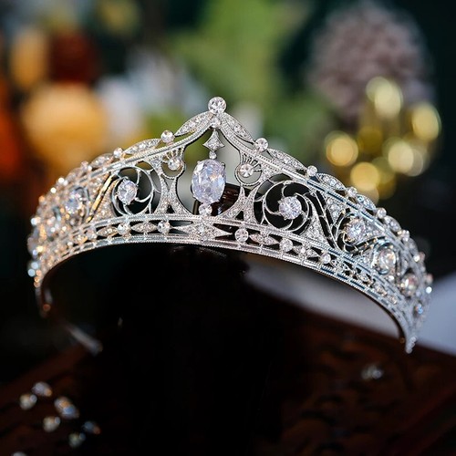 Diadema corona argento vintage