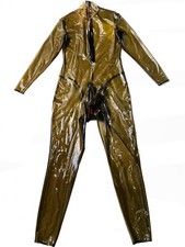 Tuta gatto gomma lattice nero