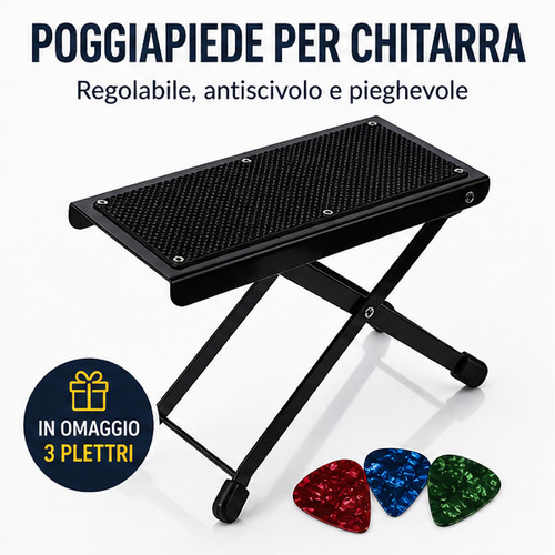 Poggiapiede chitarra classica - poggiapiede,