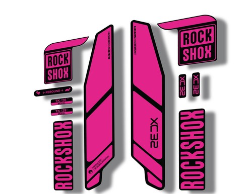 Adesivo rock shox xc32 2014 - rock,