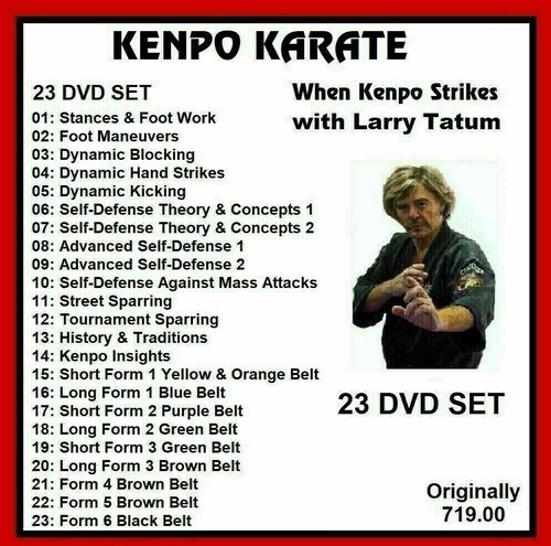 Kenpo dvd set training - kenpo,