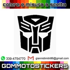 Adesivo logo TRANSFORMERS AUTOBOT misura e colore a scelta 