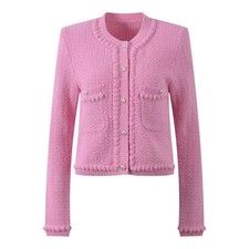 Cardigan Donna Elegante Rosa A