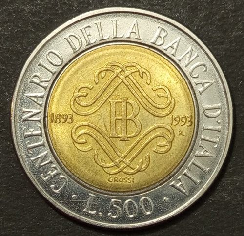500 lire bimetallico 1993 fdc - 500,