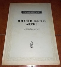 BACH WERKE 389 CHORAL SONGS