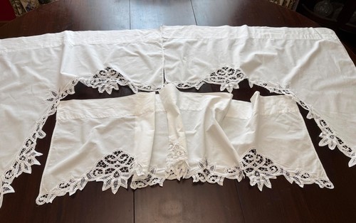 Battenberg tende cotone bianco - battenberg,