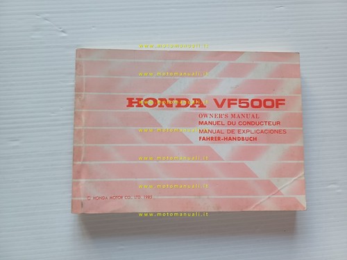 Honda 500 1985 manuale - vf,