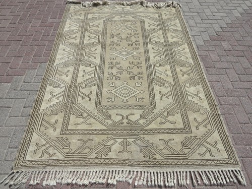 Tappeto grigio vintage - in, lana