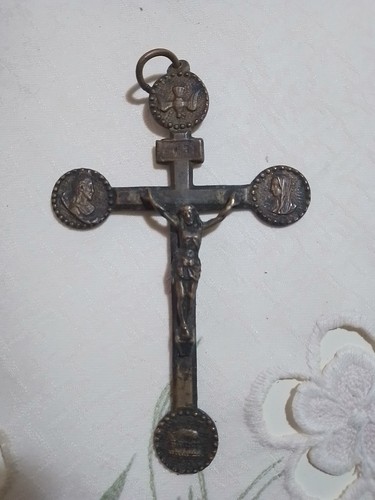 Crocifisso antico bronzo - crocifisso,